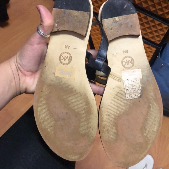 Leather MK T-Strap Sandal - Picture 5 of 7